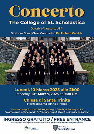 Concerto gratuito - the college of st. scholastica